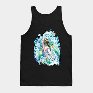 Flying mermaid fish Tank Top